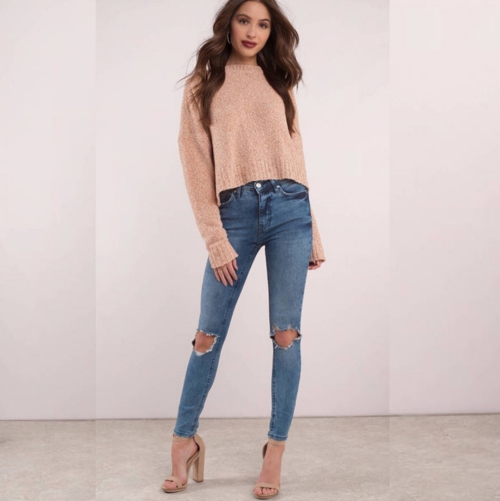 Free People Busted Knee Skinny Jeans